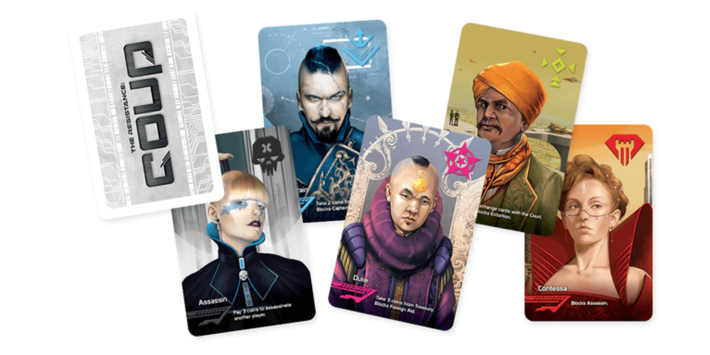 Coup card game of deception