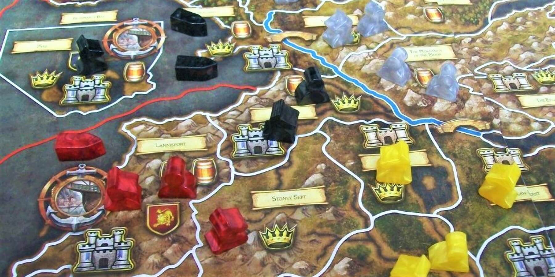 A Game of Thrones: The Board Game in progress