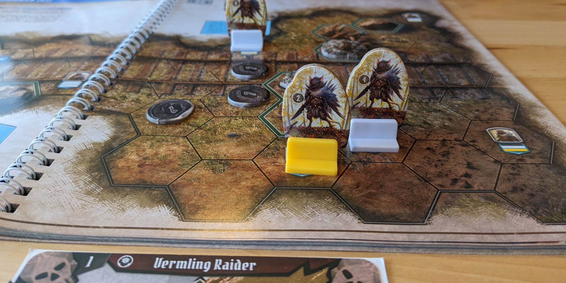 Gloomhaven: Jaws of the Lion board game tutorial close up