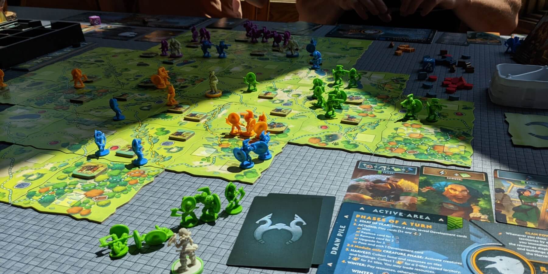 Northgard board game final map state